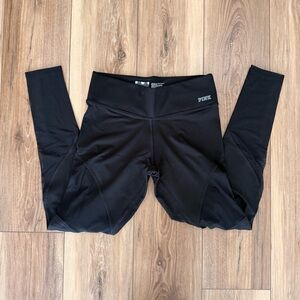 PINK Victoria’s Secret Black Mesh Panel Leggings – Size S/P